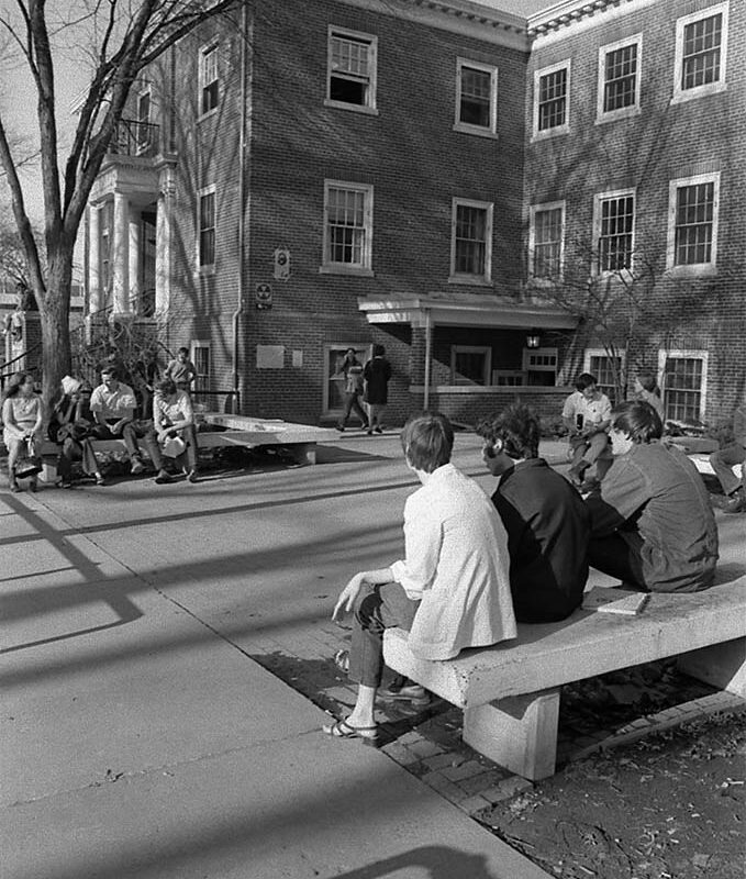 Outside Student Union c1966-1970
